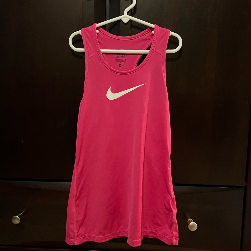 Girls pink Nike tank top